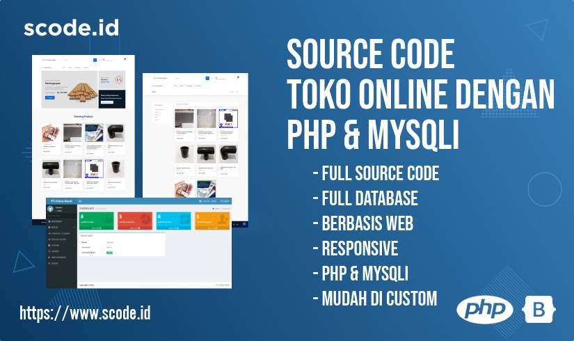 Source Code Aplikasi Toko Online dengan PHP dan MySQLi